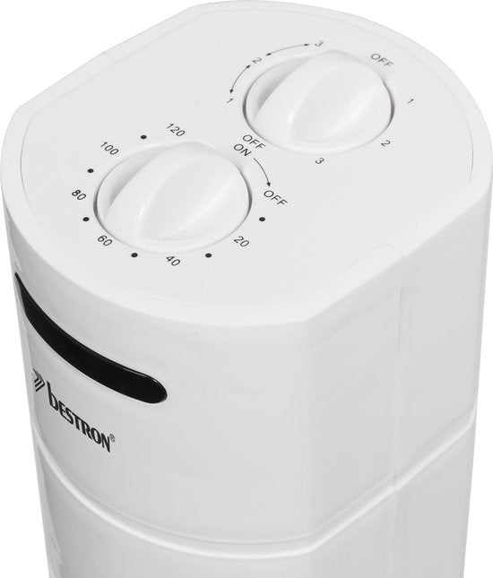  AFT760W TOWER VENTILATOR 78 CM MET TIMER WIT 35 WATT