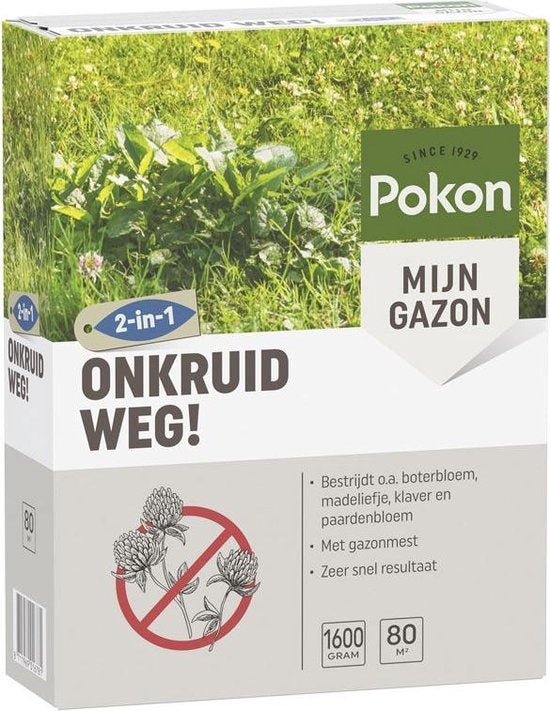 ONKRUID WEG! 1600 GRAM 80M²
