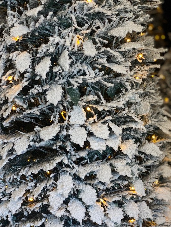 POP-UP KERSTBOOM 150 CM BESNEEUWD MET 200 LEDS