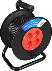 VB HASPEL 4 VOUDIG 3G1 MM² THERMISCH BEVEILIGD 2300W 25 METER