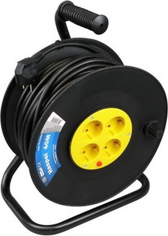 VB HASPEL 4 VOUDIG 3G1.5 MM² THERMISCH BEVEILIGD 2300W 40 METER