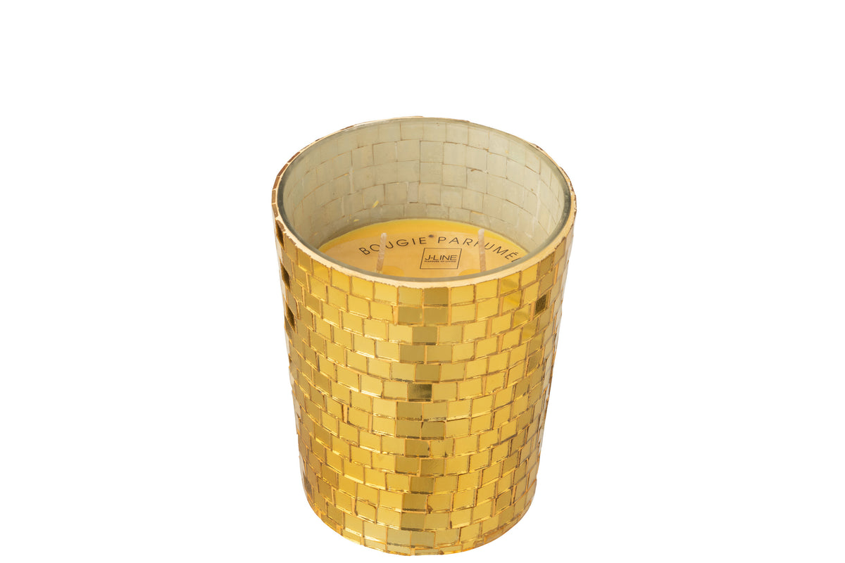 Scented Candle Mirror Glass Yellow - Tuincentrum Lopik