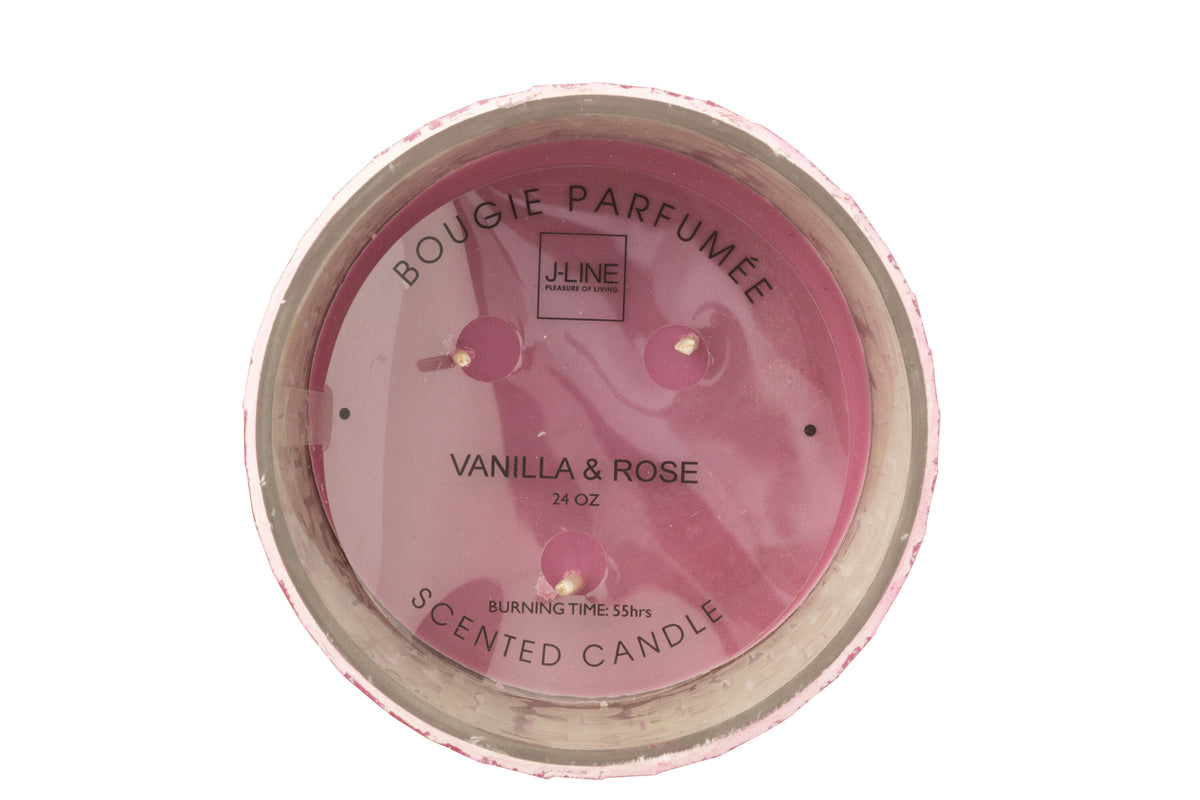 Scented Candle Mirror Glass Pink - Tuincentrum Lopik