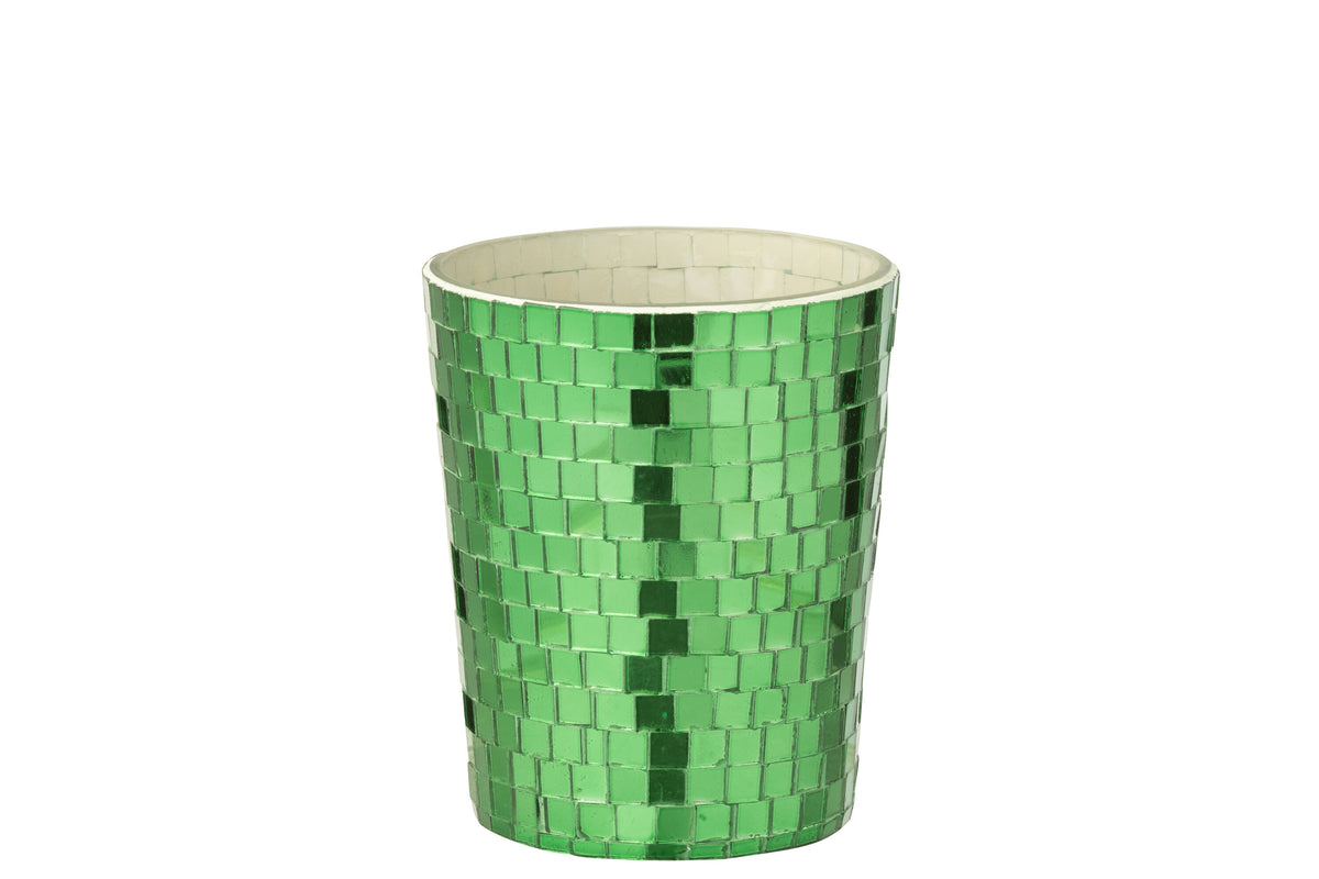 Scented Candle Mirror Glass Green - Tuincentrum Lopik