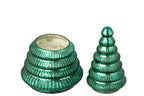 Scented Candle Tree Ribbed Glass Green Large - Tuincentrum Lopik