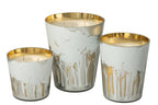 Scented Candle Noa Forest Soya White/Gold Colored Large-95H - Tuincentrum Lopik