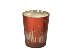 Scented Candle Noa Forest Soya Red/Gold Colored Medium-68H - Tuincentrum Lopik