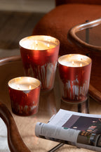 Scented Candle Noa Forest Soya Red/Gold Colored Large-95H - Tuincentrum Lopik