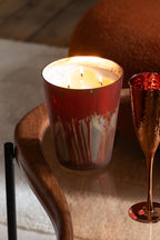 Scented Candle Noa Forest Soya Red/Gold Colored Large-95H - Tuincentrum Lopik