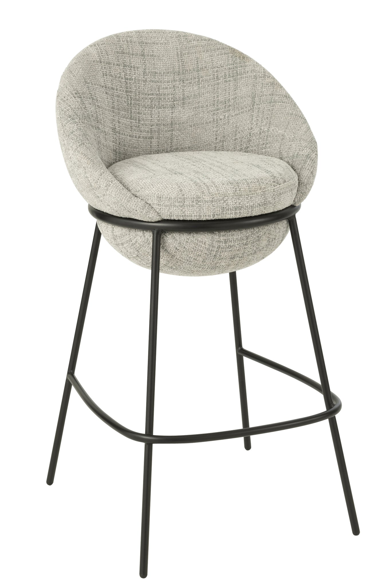 J-LINE BARKRUK IJZEREN POTEN GRIJS/ZWART 76,5CM