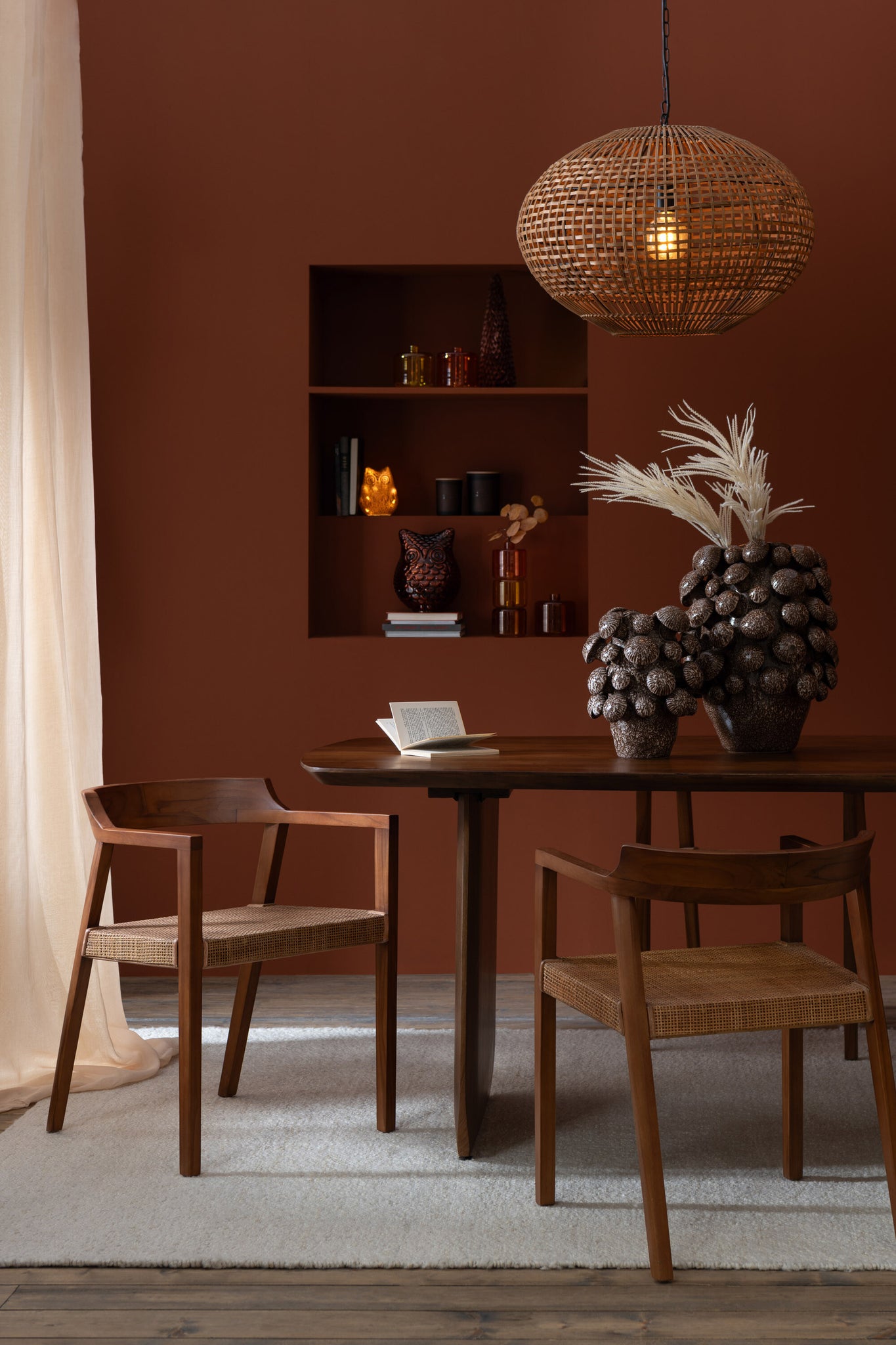Eettafel acaciahout bruin - Tuincentrum Lopik