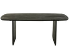 Zwarte eettafel van acaciahout