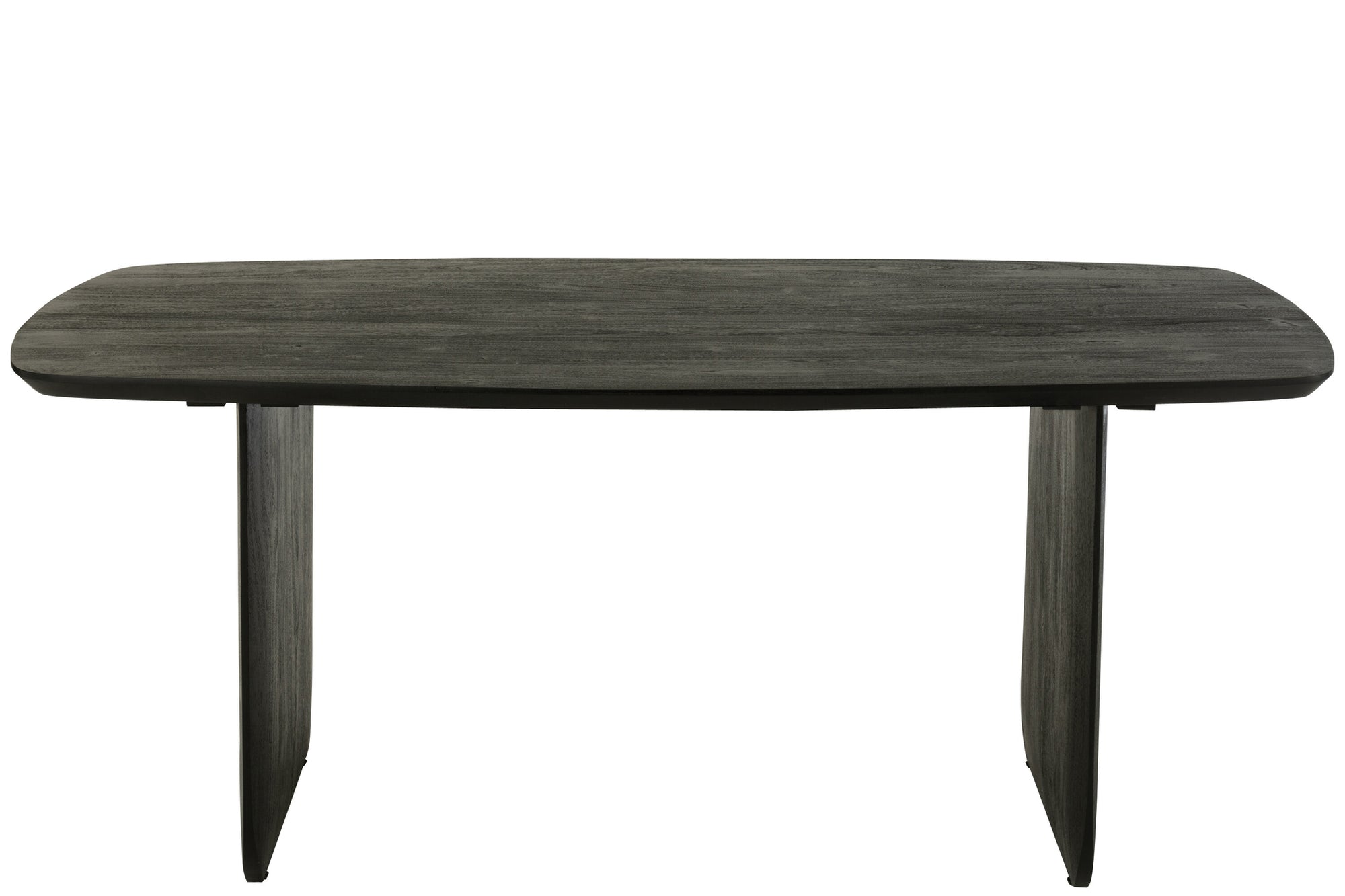 Zwarte eettafel van acaciahout