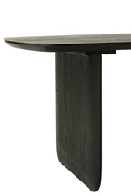 Zwarte eettafel van acaciahout