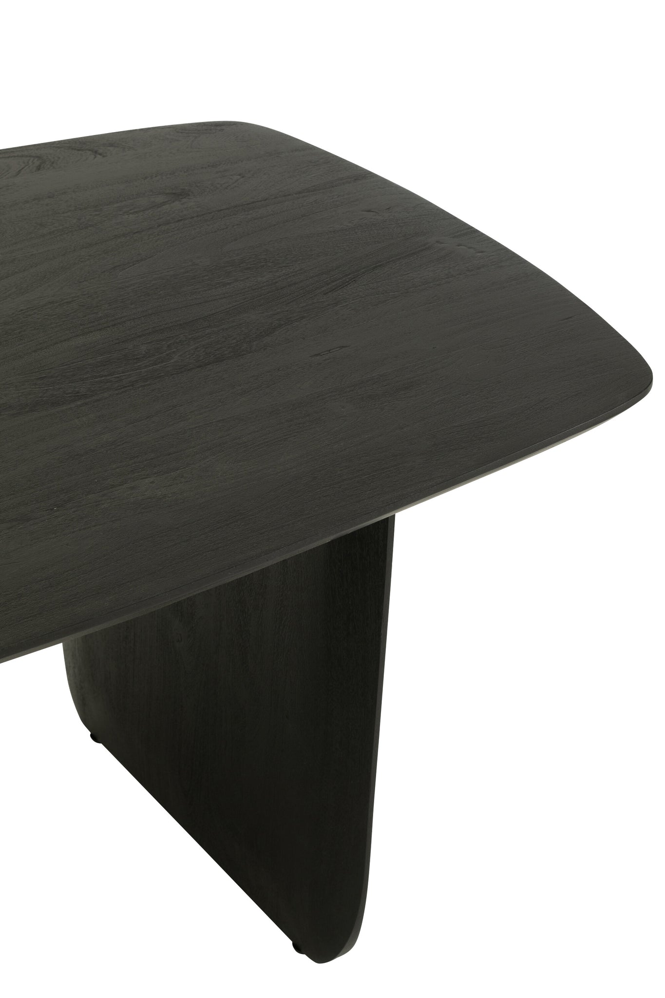 Zwarte eettafel van acaciahout