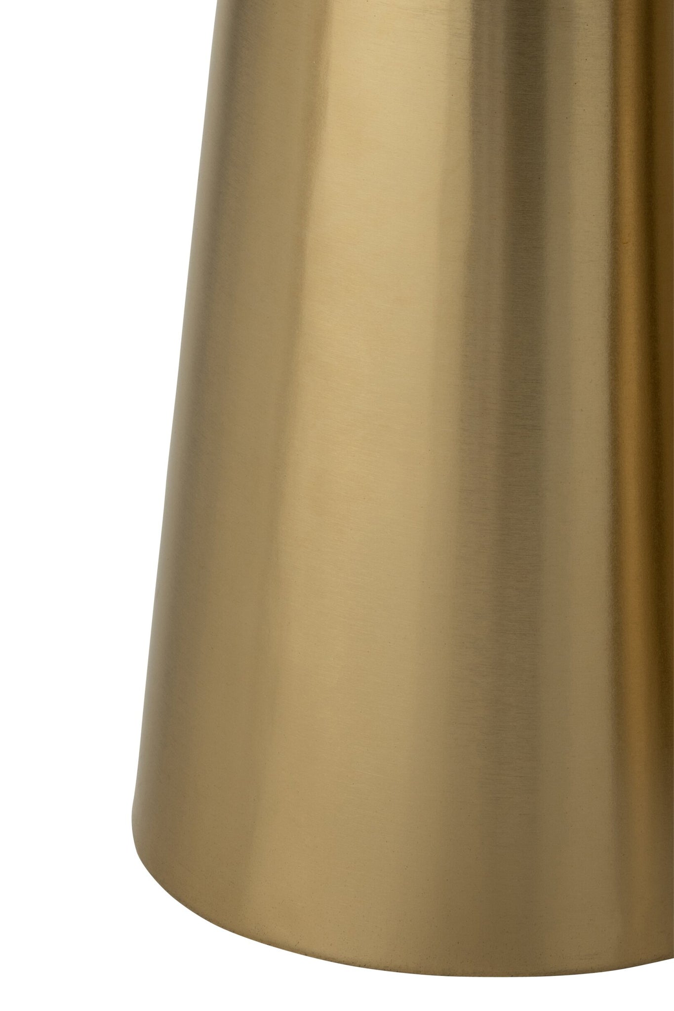 J-LINE SET VAN 2 BIJZETTAFELS MARMEREFFECT IJZER BRONS/TAUPE