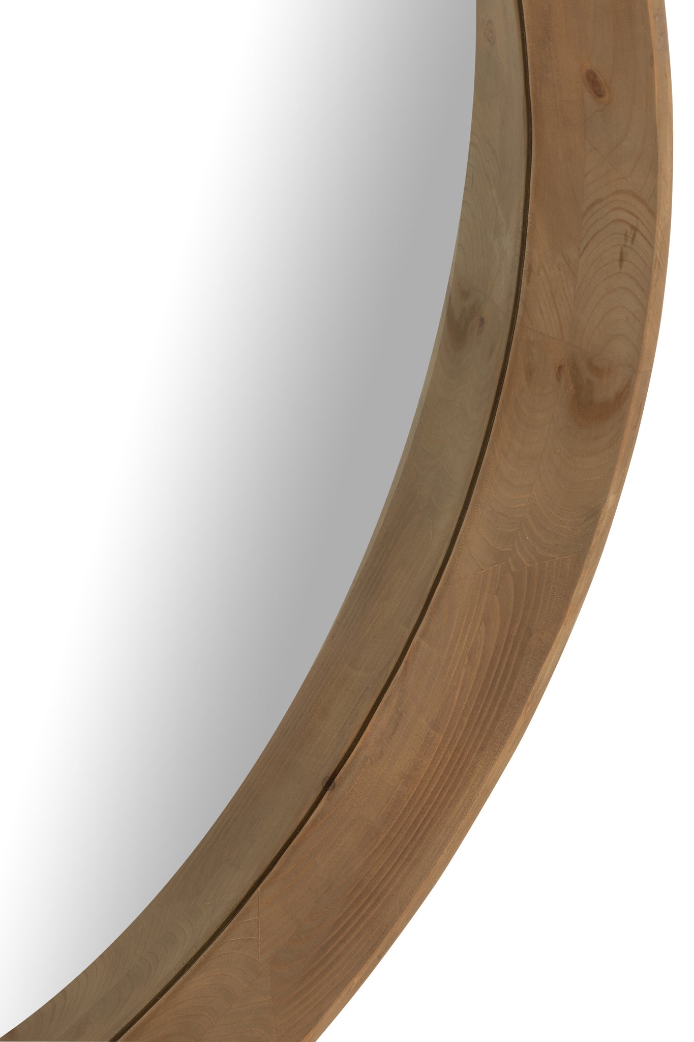 J-LINE WANDSPIEGEL L GRENENHOUT LICHTBEIGE GROOT