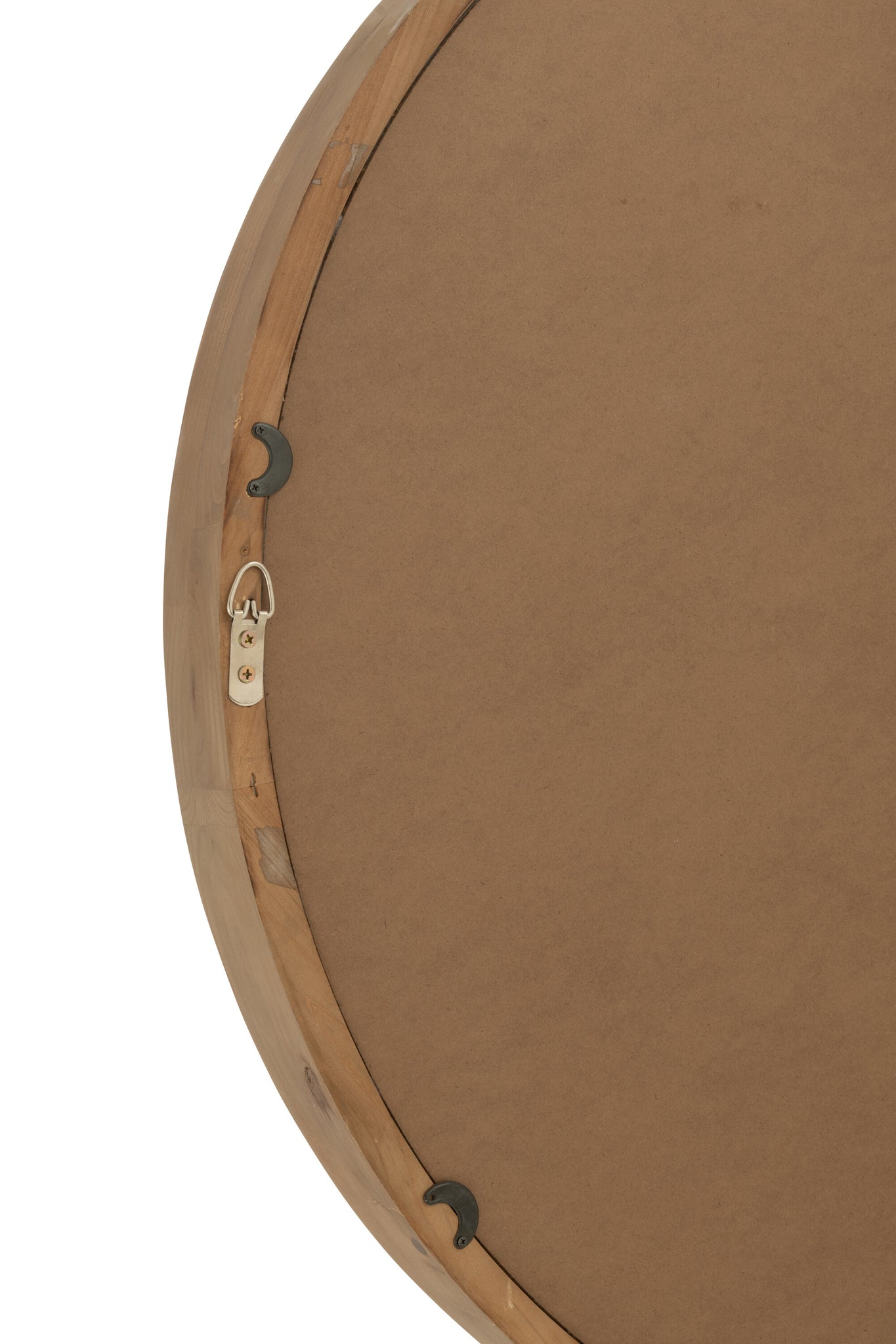 J-LINE WANDSPIEGEL L GRENENHOUT LICHTBEIGE GROOT