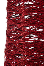 J-Line decoratieve kerstboom op voet papier/metaal rood large 85 cm