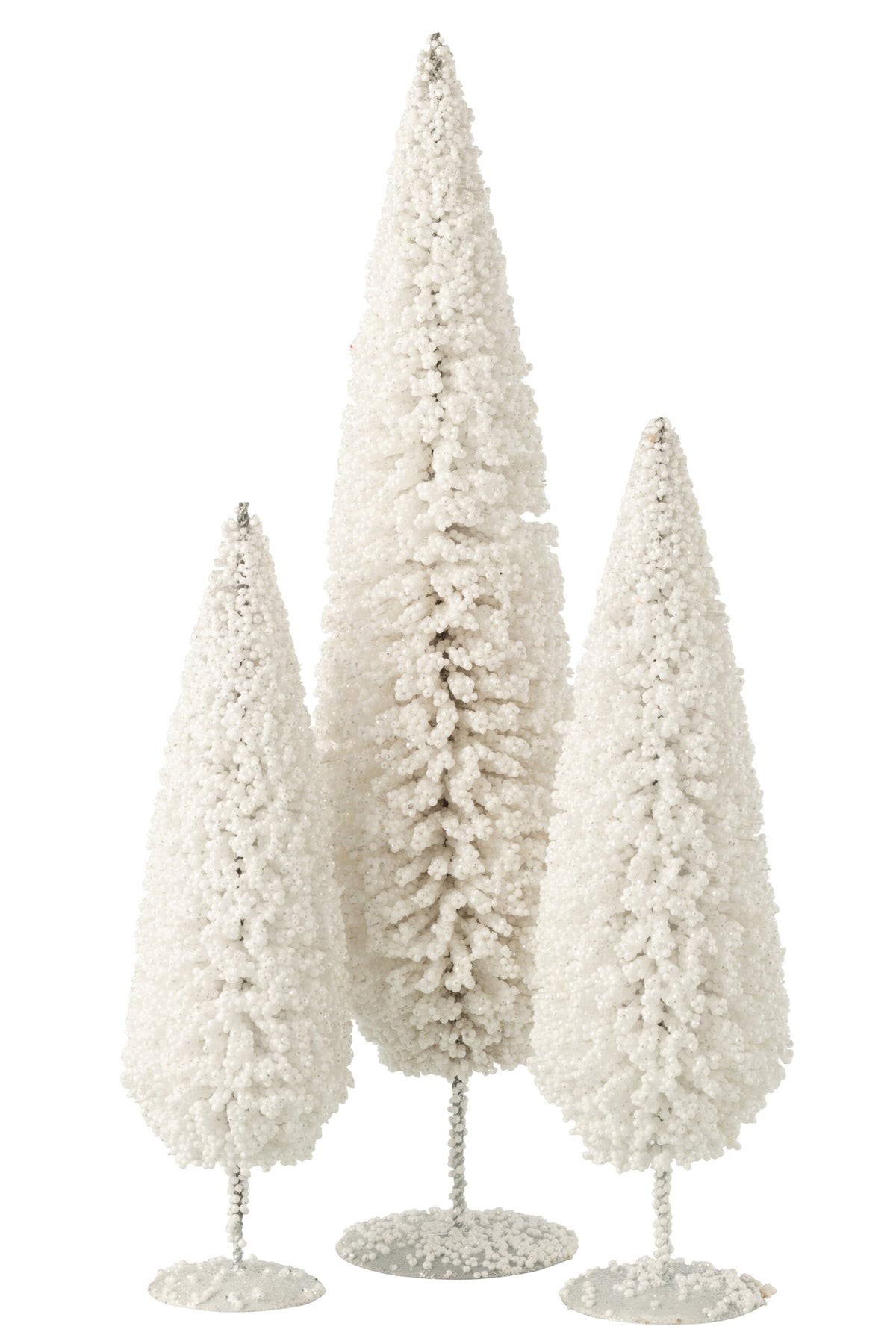 J-Line decoratieve kerstboom PET/eucalyptushout wit large 54 cm