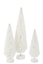 J-Line decoratieve kerstboom PET/eucalyptushout wit large 54 cm