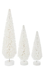J-Line decoratieve kerstboom PET/eucalyptushout wit large 54 cm