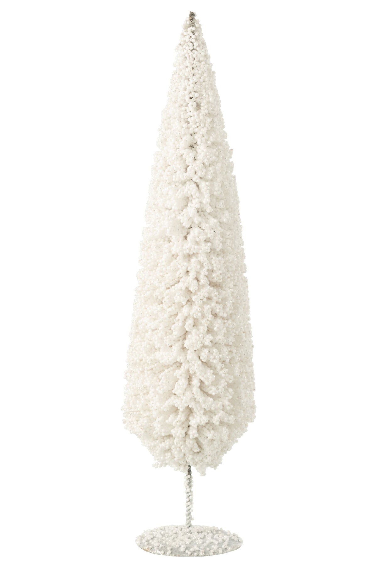 J-Line decoratieve kerstboom PET/eucalyptushout wit large 54 cm