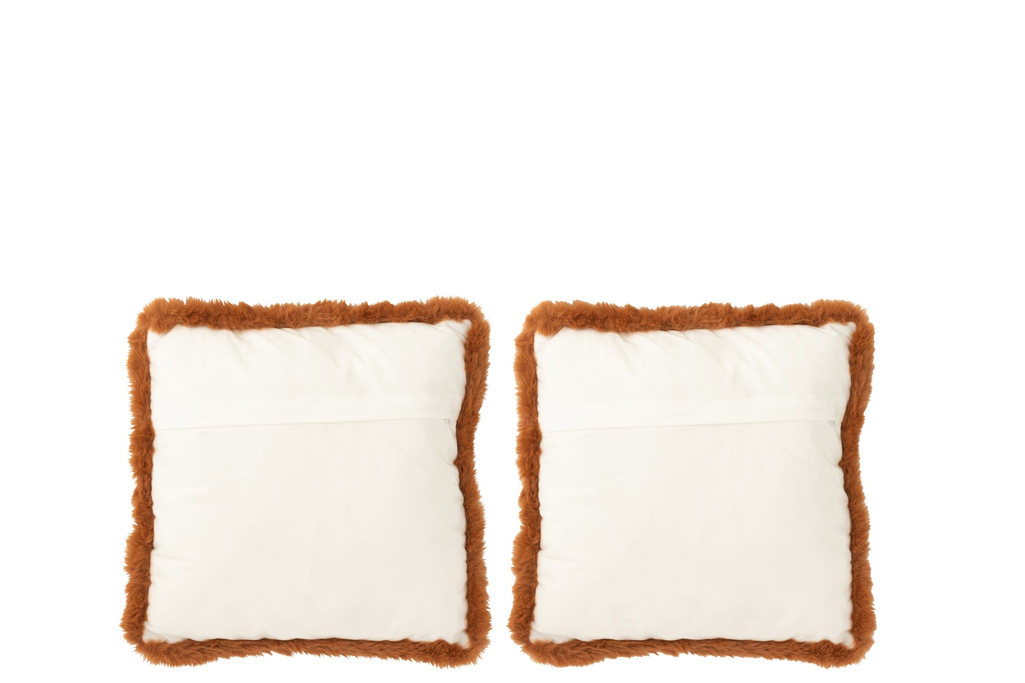 Kussen Vos Polyester Bruin/Cognac Klein Assortiment Van 2 - Tuincentrum Lopik