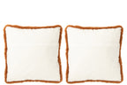 Kussen Vos Polyester Bruin/Cognac Groot Assortiment Van 2 - Tuincentrum Lopik