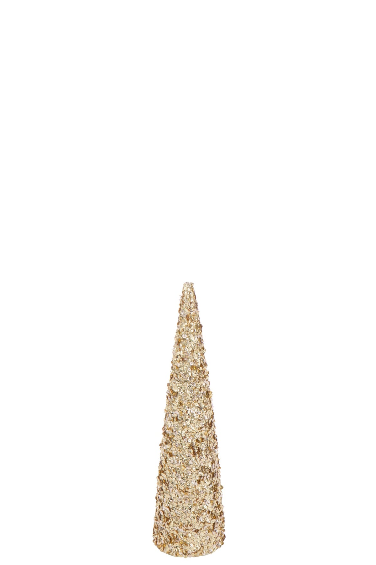 J-Line decoratieve kerstboom Cone foam/kunststof goud 56 cm