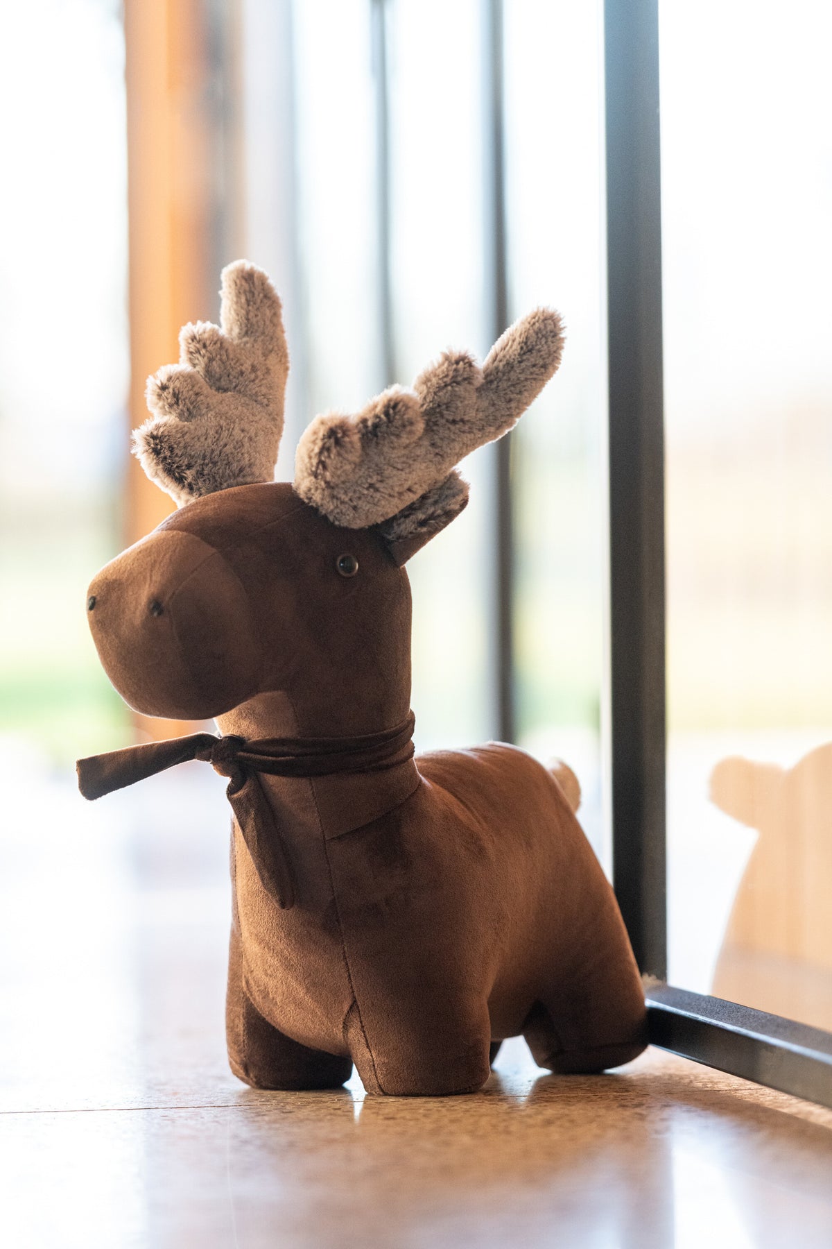 Doorstop Reindeer Polyester Brown Large - Tuincentrum Lopik