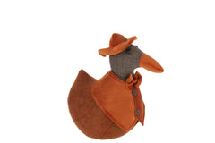 Doorstop Duck Swimming Polyester Rust Brown - Tuincentrum Lopik