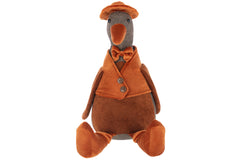 Doorstop Duck Polyester Rust Brown - Tuincentrum Lopik