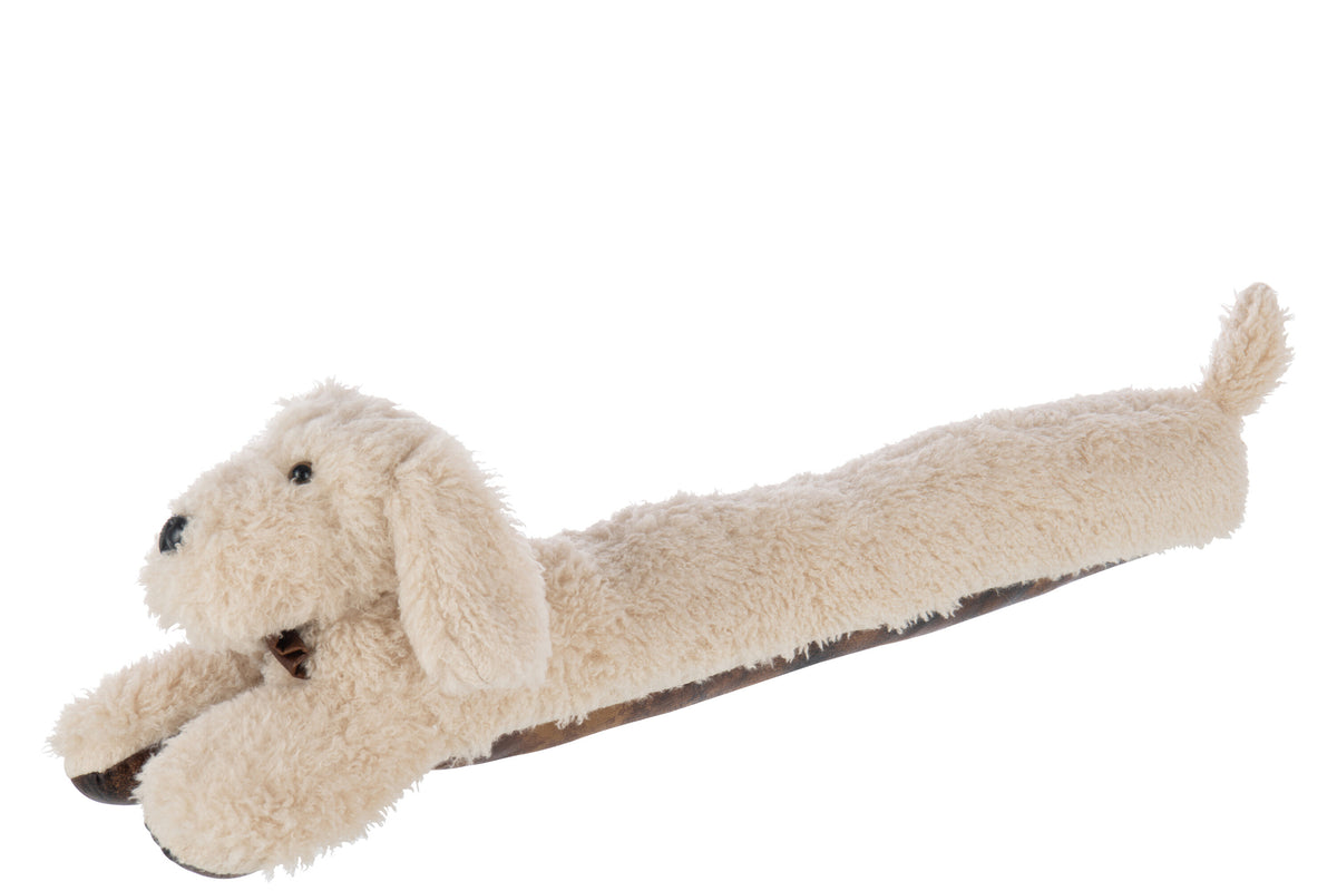 Draught Excluder Dog Polyester Light Beige - Tuincentrum Lopik