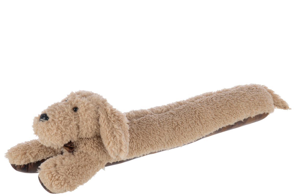 Draught Excluder Dog Polyester Beige - Tuincentrum Lopik
