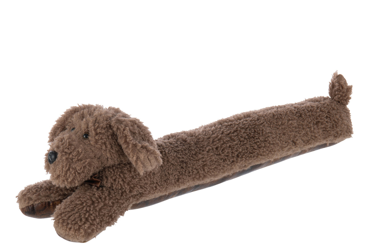 Draught Excluder Dog Polyester Brown - Tuincentrum Lopik