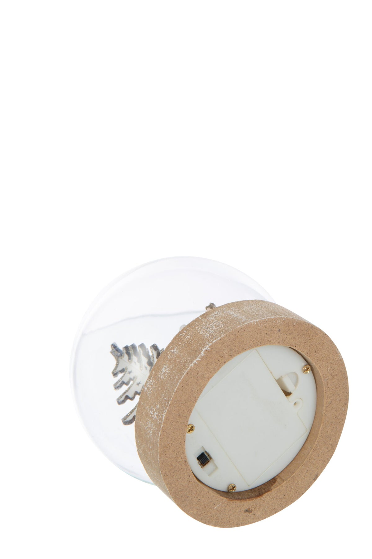 J-Line LED-lichtobject Santa multiplex/glas wit 11 cm