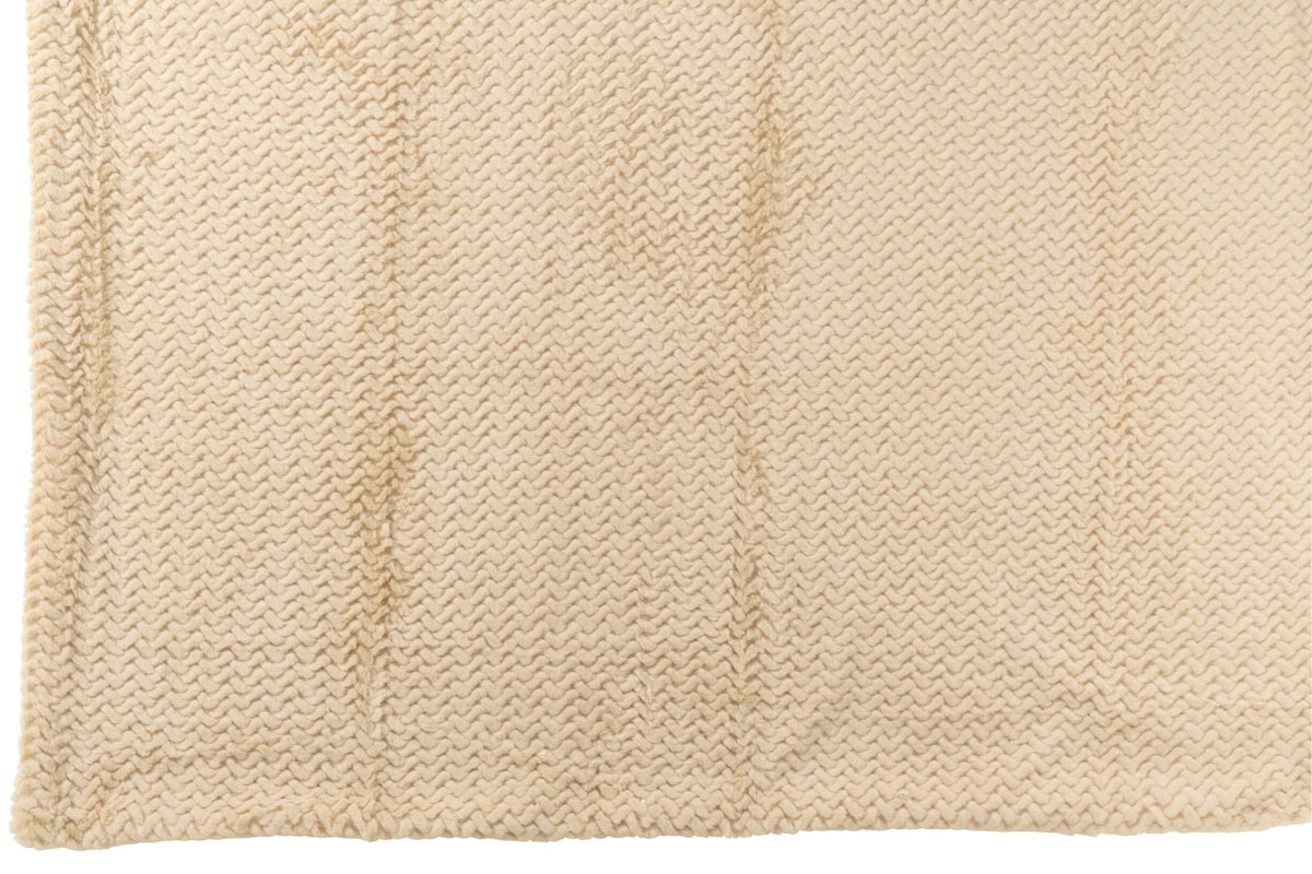 J-LINE DEKEN VAN POLYESTER BEIGE