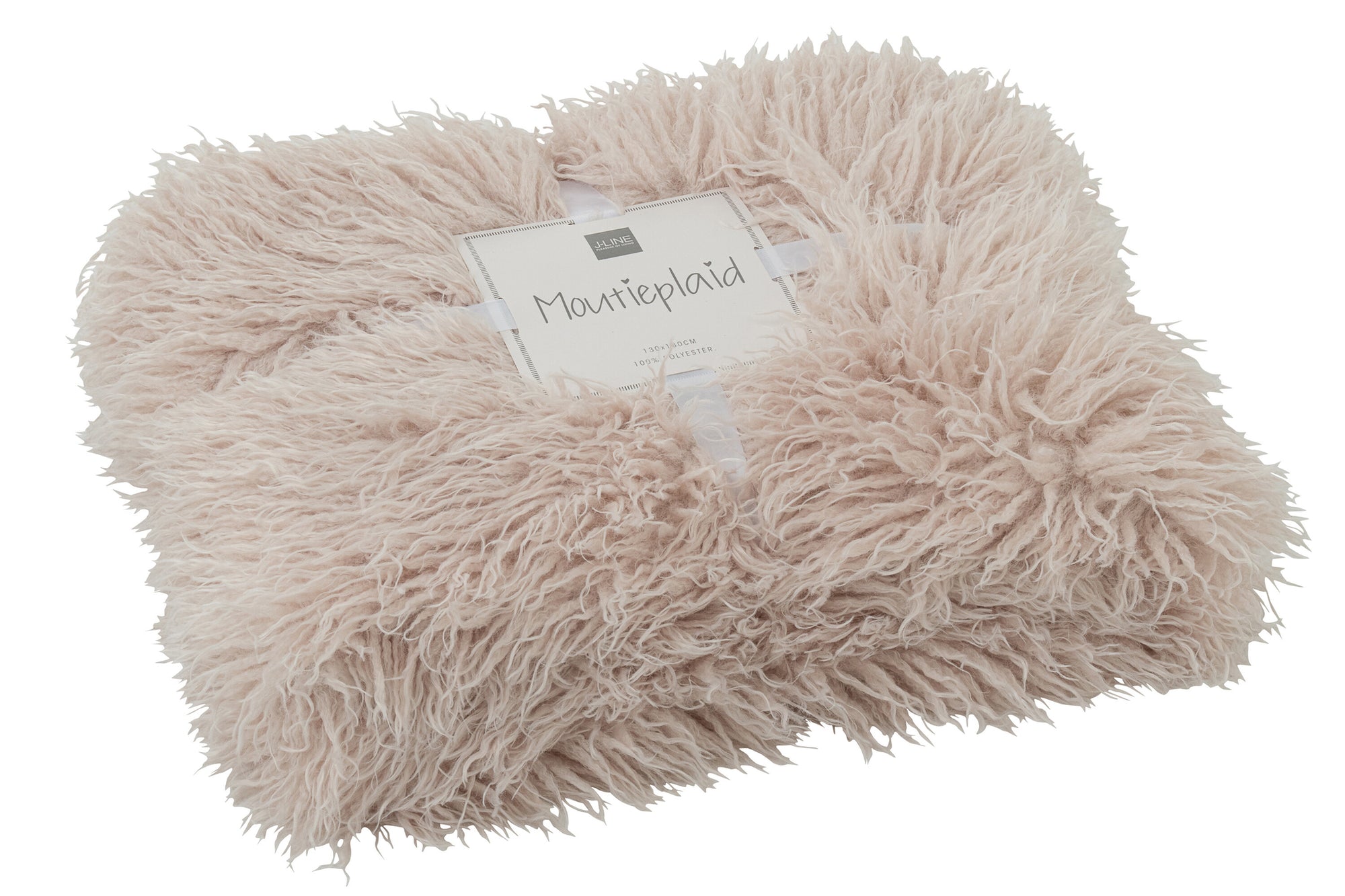 J-LINE DEKEN MOUTIE POLYESTER BEIGE - Tuincentrum Lopik