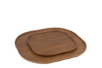 Decoratief dienblad Rubberhout Donkerbruin Groot