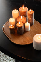 Decoratief dienblad Rubberhout Donkerbruin Groot