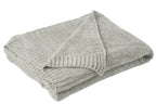 J-LINE DEKEN CHENILLE POLYESTER GRIJS - Tuincentrum Lopik