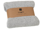 J-LINE DEKEN CHENILLE POLYESTER GRIJS - Tuincentrum Lopik