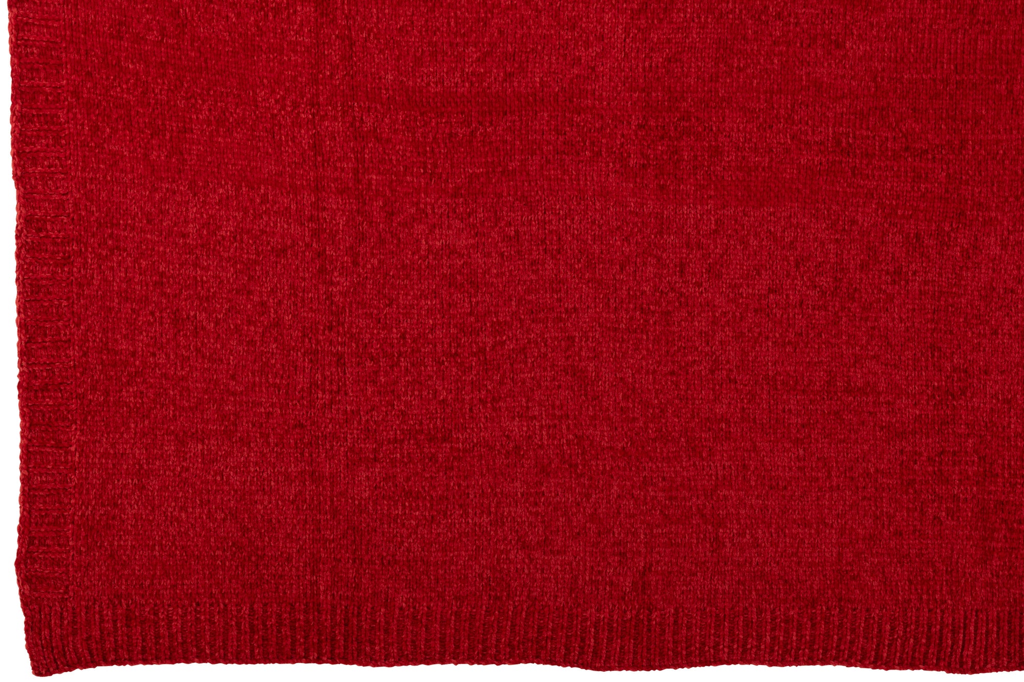 Deken Chenille Polyester Kerst Rood - Tuincentrum Lopik