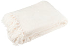 J-LINE DEKEN CHENILLE POLYESTER WIT - Tuincentrum Lopik