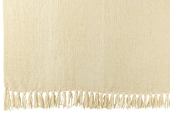 J-LINE DEKEN CHENILLE POLYESTER ECRU - Tuincentrum Lopik