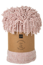 J-LINE DEKEN CHENILLE POLYESTER LICHTROZE - Tuincentrum Lopik