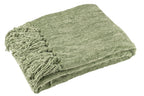 J-LINE DEKEN CHENILLE POLYESTER MOSGROEN - Tuincentrum Lopik