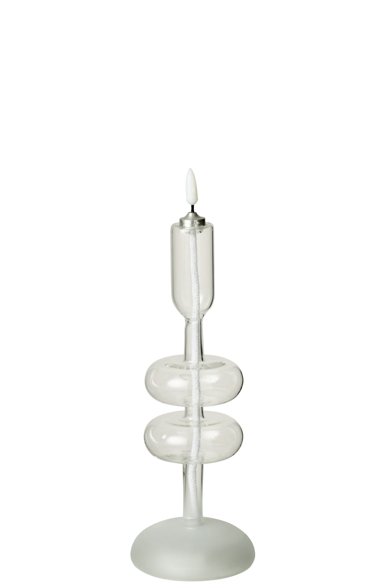Led Candle Glass Transparent - Tuincentrum Lopik