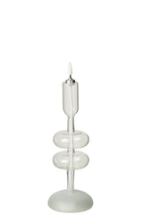 Led Candle Glass Transparent - Tuincentrum Lopik
